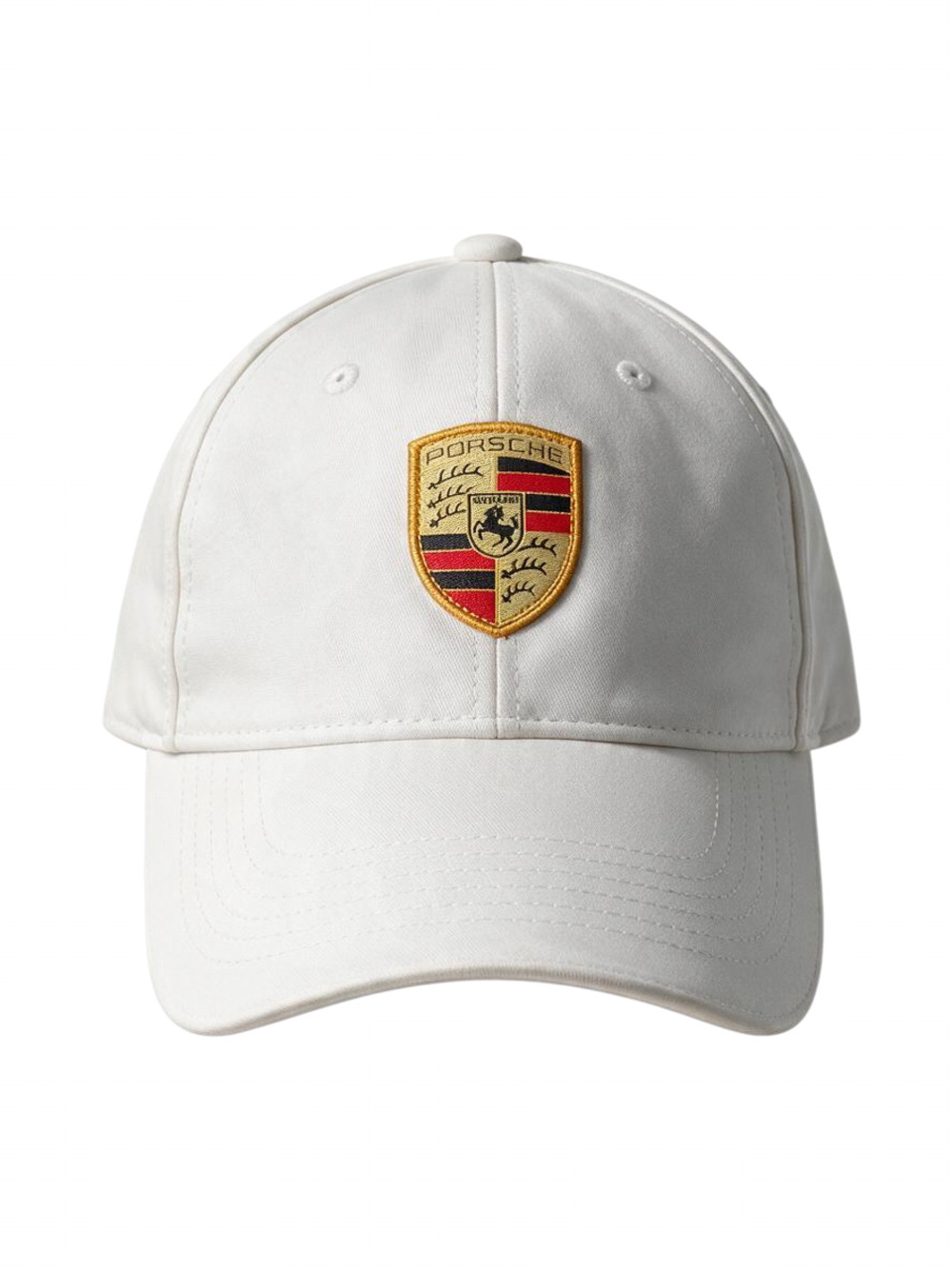 Porsche Drivers Selection Crest Baseball Cap White Adjustable Cotton One Size